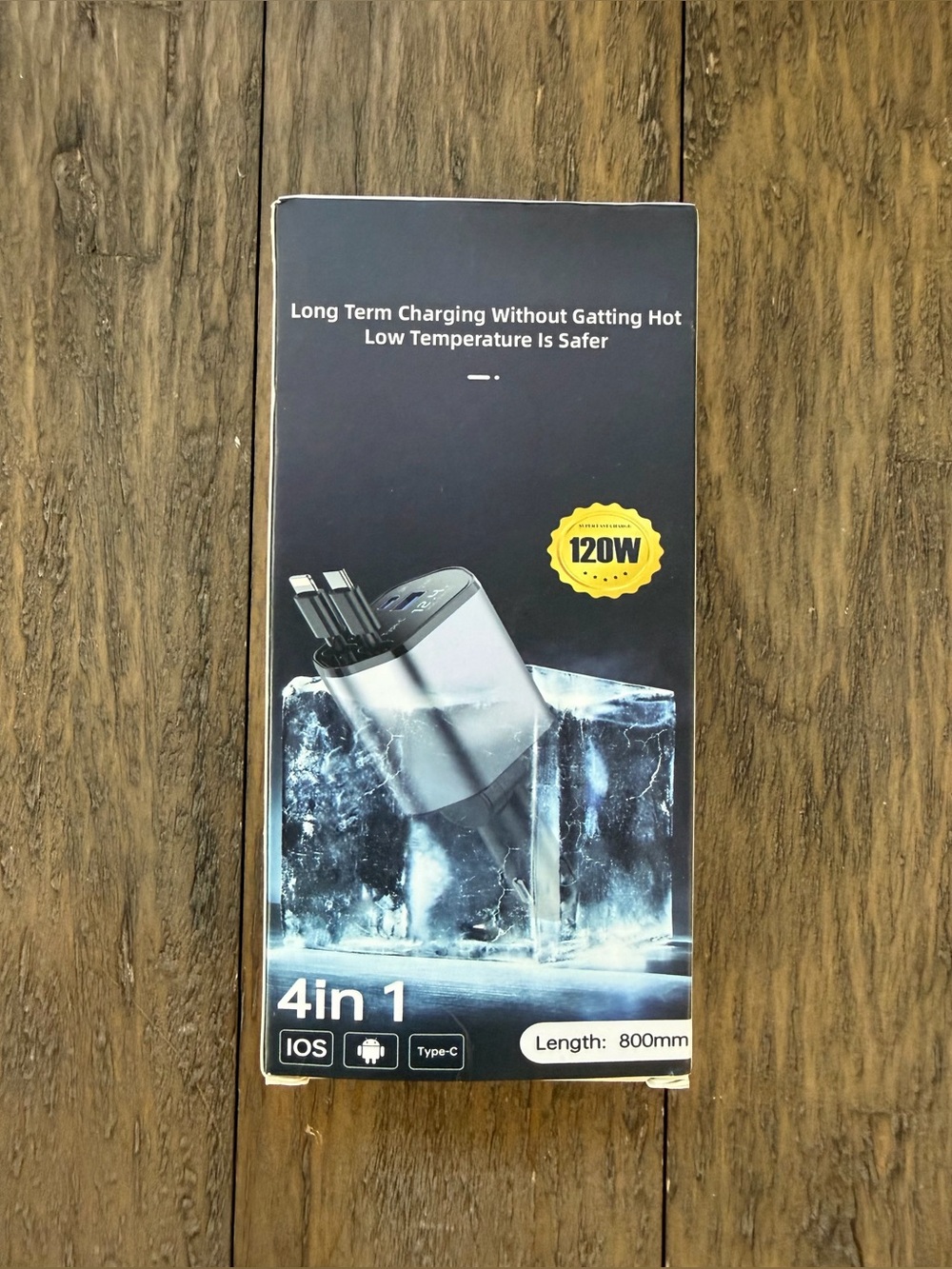 120W 4-in-1 Retractable Car Charger